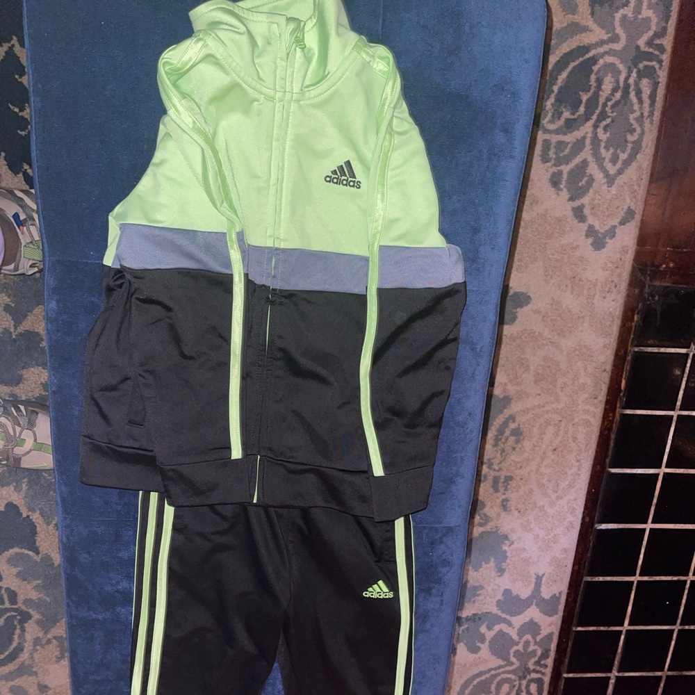 Boys Adidas Jogger Set